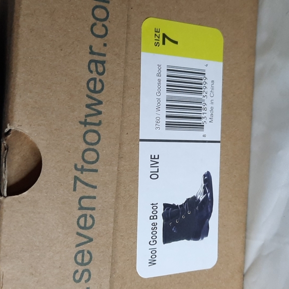NEW Seven7 Wool Goose Duck Muck Rain Boot Womens size 7 - Picture 7 of 8